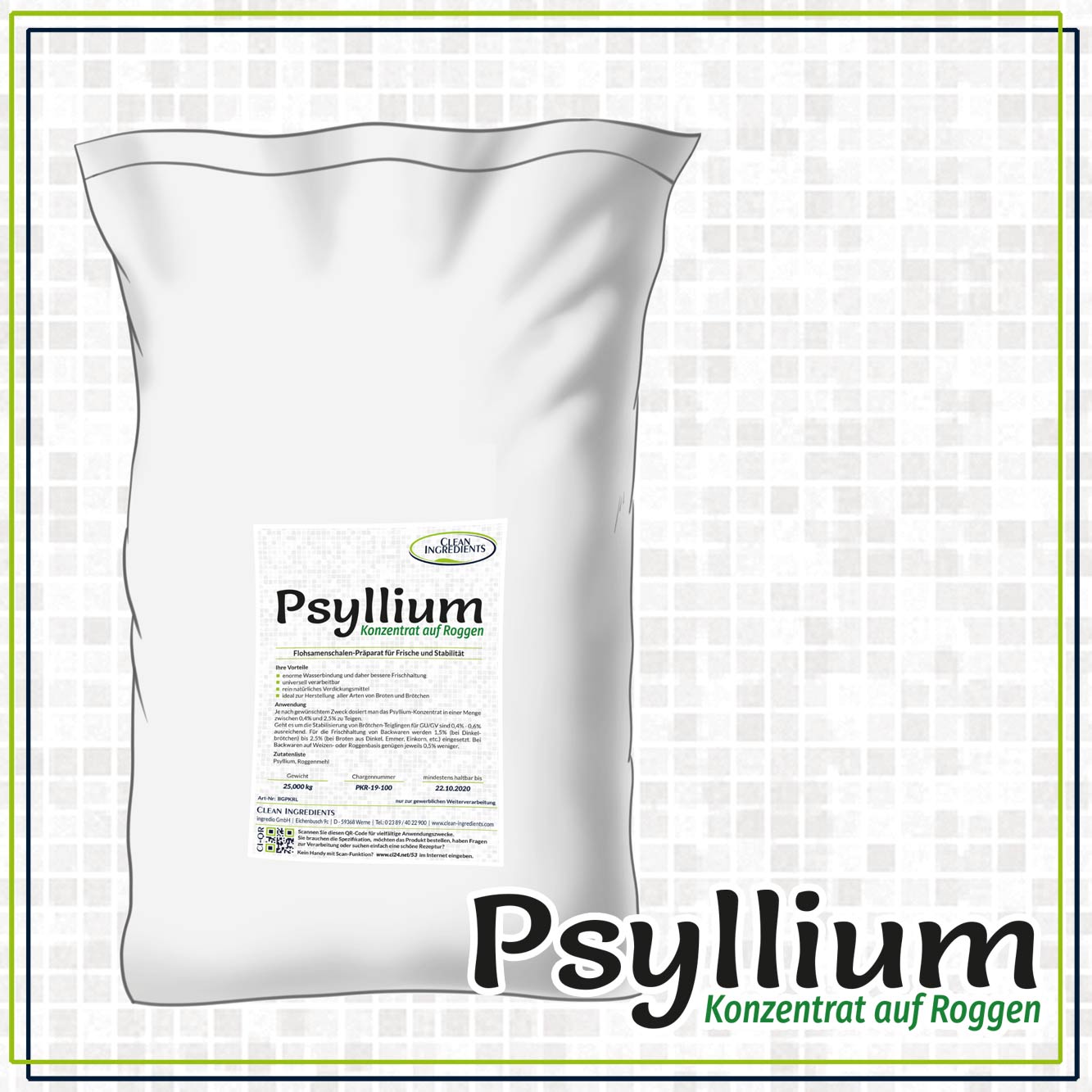 Psyllium-Konzentrat auf Roggen